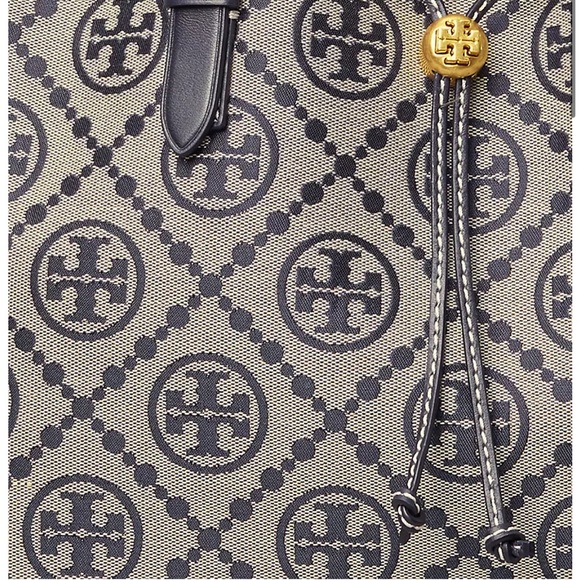 ๐ SOLD ๐T Monogram Jacquard Drawstring Tote - Picture 4 of 13